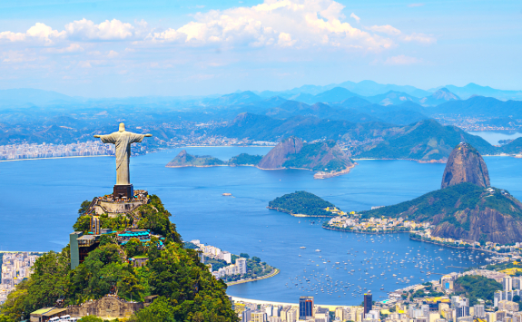 The Christ the Redeemer statue overlooking Rio